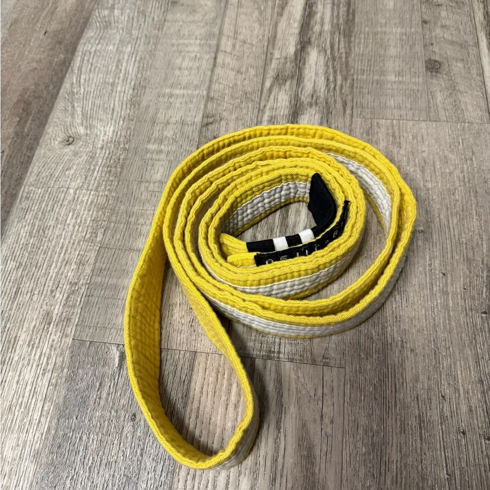 Kids Yellow and White Jiu-Jitsu Belt